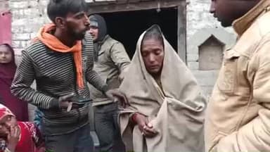 हरदोई : तहसील सवाजपुर ग्राम गजियापुर आदमपुर में दिमागी पागल हालत में महिला गांव में आई हुई है