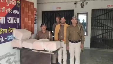 मोतिहारी: मोतीहारी पुलिस ने मादक पदार्थ के खिलाफ कार्रवाई करते हुए 71 किलो गांजा बरामद किया