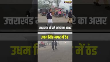 उत्तराखंड में घने कोहरे का असर, ठंड और सड़क यातायात प्रभावित Udham Singh Nagar #uttarakhandnews