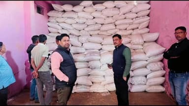 बड़वारा: अमाडी में प्रशासन ने गोदाम पर छापा मारा, अवैध रूप से भंडारित धान और गेहूं ज़ब्त किया