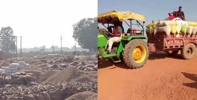 बहोरीबंद: कुड़न धान उपार्जन केंद्र में बारदाना खत्म, दो दिन से तौल बंद, किसानों में आक्रोश