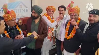 ब्यावरा: ब्यावरा में नवनियुक्त कांग्रेस ब्लॉक अध्यक्षों का स्वागत किया गया