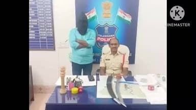 మంచిర్యాల: తల్వార్, కత్తితో తిరుగుతున్న యువకుడినీ అరెస్ట్ చేసిన పోలీసులు