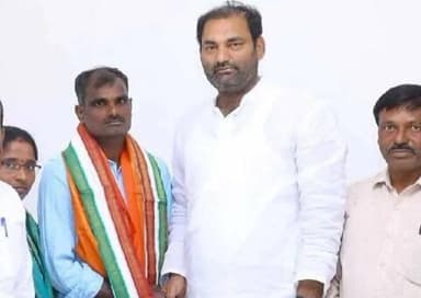 జడ్చర్ల: జడ్చర్ల ఎమ్మెల్యే సమక్షంలో కాంగ్రెస్లోకి నర్సంపల్లి ఉపసర్పంచ్
