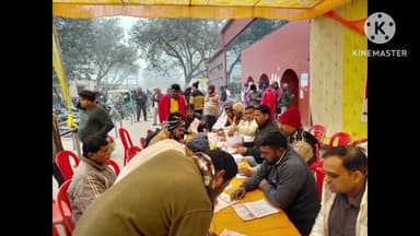 मैरवा: मैरवा स्टेशन परिसर में आत्मनिर्भर भारत के लिए स्वदेशी अभियान शिविर का आयोजन