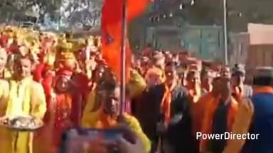 लालकुऑ: 25 एकड़ रोड स्थित भोला मंदिर में रामकथा का आयोजन, निकाली गई दिव्य और भव्य कलश यात्रा