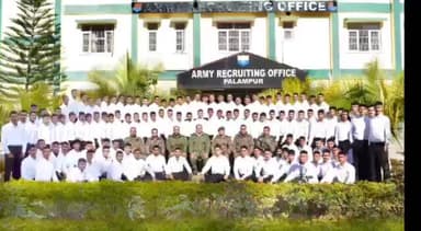 पालमपुर: एआरओ पालमपुर द्वारा कांगड़ा एवं चंबा से भारतीय सेना के लिए अब तक का सर्वाधिक चयन