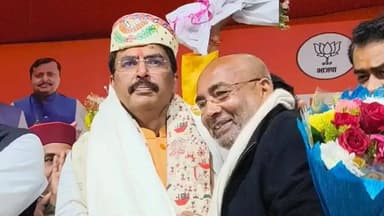 चकिया पिपरा: पिपरा विधायक श्यामबाबू प्रसाद यादव बीजेपी के नवनियुक्त प्रदेश अध्यक्ष संजय सरावगी के पदभार ग्रहण में हुए शामिल