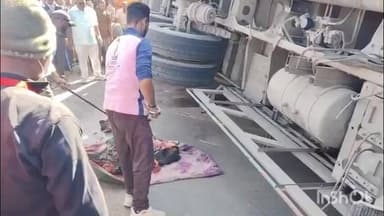बदनावर: तेज रफ्तार ट्रक बाइक सवार पर पलटा, बाइक सवार की दबने से मौके पर हुई मौत