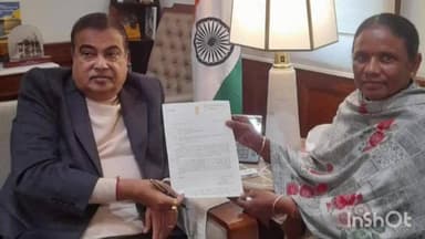 सोनुआ: सिंहभूम की सांसद जोबा माझी ने केंद्रीय मंत्री नितिन गडकरी से मुलाकात की