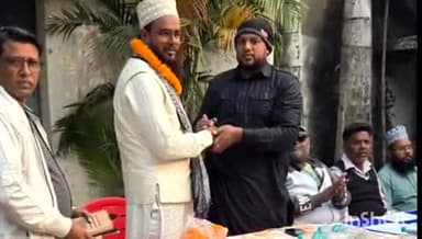 मांडू: मदरसा रहमतिया बागे रसूल नईसराय में कार्यक्रम आयोजित, मदरसे के नए मोहतमीम का स्वागत किया गया