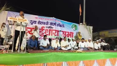 घनसावंगी: शेतकऱ्यांचा एकच पक्ष विरोधी पक्ष तिर्थपुरी येथील इशारा सभेत कारखानादाराणा इशारा : शेतकरी अरविंद घोगरे