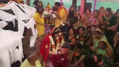 गंगधार: चौमहला में श्रीमद् भागवत कथा में शिव–पार्वती विवाह की मनमोहक झांकी दिखाई गई, कथा में कलयुग पर विस्तार से हुआ वर्णन