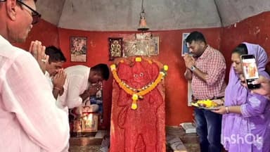 વઘઇ: શ્રી હનુમાન દાદા મંદિરનું આહવાના મારુતિ કોમ્પ્લેક્સ ખાતે પુનઃ નિર્માણ કાર્યની પવિત્ર ભૂમિપૂજન કાર્યક્રમમાં ધારાસભ્ય જોડાયા