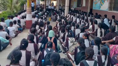 अंबड: शहापूर येथील ओम शांती विद्यालयात शिक्षणाधिकारी भागवत यांची भेट