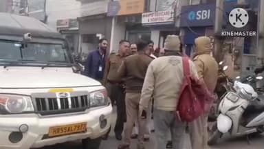 पानीपत: समालखा में सर्विस लाइन पर अतिक्रमण करने वालों के खिलाफ पुलिस प्रशासन ने की कार्रवाई, चालान काटे