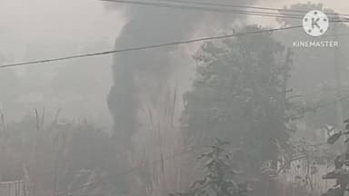 पानीपत: पानीपत सेक्टर 29 पार्ट 2: फैक्ट्रियों द्वारा खुले में कचरा जलाने से प्रदूषण