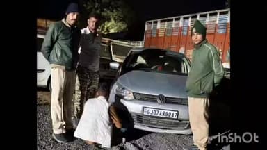 जीरन: जीरन पुलिस ने फोरलेन हाईवे पर 100 किलो डोडाचूरा किया जब्त, लग्जरी कार के साथ एक तस्कर गिरफ्तार