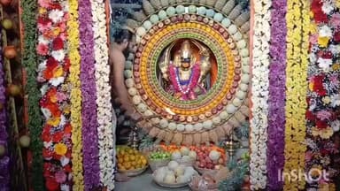 அன்னூர்: தாளத்துறை பகுதியில் அபிஷ்ட வரத ஆஞ்சநேயர் கோவிலில் அனுமன் ஜெயந்தி ஒட்டி 400 கிலோ பழங்களால் அலங்காரம்