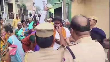 அம்பத்தூர்: சண்முகபுரத்தில் திருப்பரங்குன்றம் விவகாரத்தை கண்டித்து இந்து மக்கள் கட்சி நிர்வாகி தீக்குளிக்க முயன்றதால் பரபரப்பு