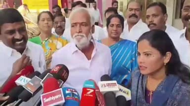 அம்பத்தூர்: விஜய் பால்வாடி கட்சி நாங்கள் பவள விழா கட்சி - அரசு ஆண்கள் மேல்நிலைப் பள்ளியில் அமைச்சர் சேகர்பாபு அதிரடி பேட்டி