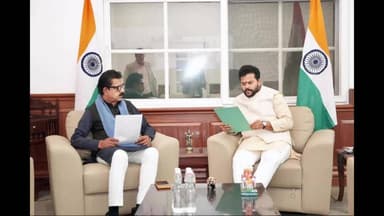 मल्हारगंज: इंदौर सांसद ने नागरिक उड्डयन मंत्री से की मुलाकात, इंदौर एयरपोर्ट की समस्याओं से अवगत कराया