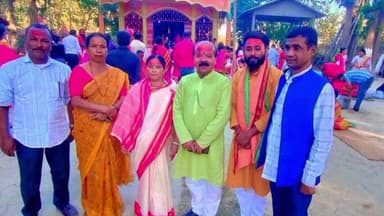 ডৱকাৰ শ্ৰী শ্ৰী ছিন্নমস্তা কালী মন্দিৰত উপস্হিত হোজাই জিলা বিজেপিৰ সভাপতি দিলিপ ধৰ