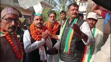 देवेंद्रनगर: ब्लॉक कांग्रेस देवेंद्रनगर के नवनियुक्त अध्यक्ष मिलन कुशवाहा का जगह-जगह हुआ भव्य स्वागत