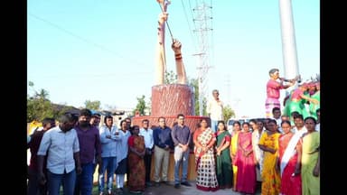 తాడ్వాయి: తాడ్వాయిలో సుందరీకరణ అభివృద్ధి పనులు ప్రారంభించిన మంత్రి సీతక్క