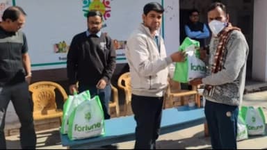 नैनवां: प्रधानमंत्री टीबी मुक्त भारत अभियान के तहत AWL एग्री बिजनेस लिमिटेड ने 100 टीबी मरीजों को पोषण किट का वितरण किया