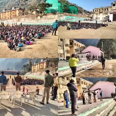 डीडीहाट: जनपद पुलिस ने फायर सेफ्टी पर ध्यान देते हुए विभिन्न संस्थाओं, होटल और पुलिस थानों में अग्निशमन जागरूकता कार्यक्रम आयोजित किया