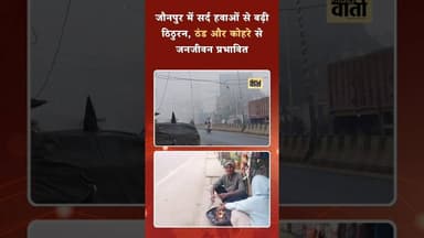 जौनपुर में सर्द हवाओं से बढ़ी ठिठुरन, ठंड और कोहरे से जनजीवन प्रभावित #jaunpurvarta #jaunpurnews