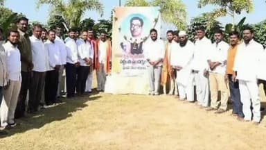 పటాన్చెరు: చిట్కుల్లో కొరివి కృష్ణ స్వామి వర్ధంతి: పాల్గొన్న కాంగ్రెస్ నాయకుడు నీలం మధు ముదిరాజ్