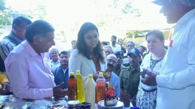 कालापीपल: अरनिया कला में कलेक्टर ऋजु बाफना ने जैविक खेती का निरीक्षण किया, किसान की प्रशंसा