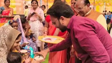 पलारी: अमेरा में आज सुशासन सप्ताह का आयोजन किया गया, पांच बच्चों का कराया गया अन्नप्राशन