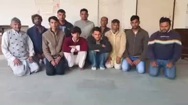 कामां: जुरहरा पुलिस ने 11 साइबर ठगों को किया गिरफ्तार