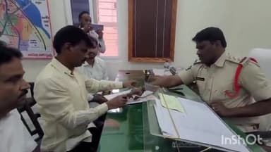 మంగళగిరి: తాడేపల్లి పోలీస్ స్టేషన్ లో విచారణకు హాజరైన వైసిపి మాజీ ఎంపీ గోరంట్ల మాధవ్