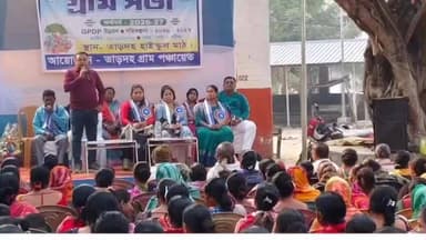 ভাঙড় ১: তাড়দহ গ্রাম পঞ্চায়েতের গ্রামসভা অনুষ্ঠিত হলো তাড়দহ বাজারের মহাপ্রভুতলায়