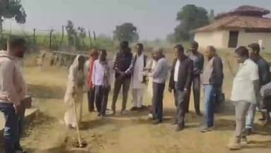 सरई: सिंगरौली: नगर परिषद सरई के वार्ड 14 में पीसीसी सड़क और नाली निर्माण भूमि पूजन कार्यक्रम सम्पन्न