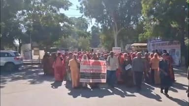 ब्यावर: VB–GRAMG ने बिल वापस लेने की मांग और मनरेगा बहाल करने को लेकर रैली की, राष्ट्रपति के नाम सौंपा ज्ञापन