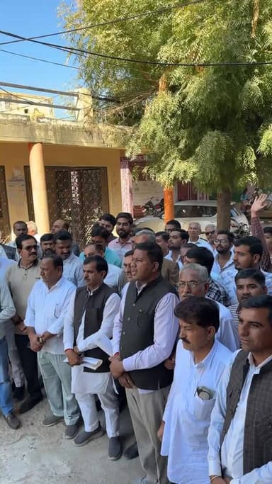 सांचौर शहर में बढ़ती चोरियों को लेकर व्यापारीयो में आक्रोश।