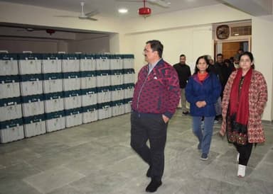 दाड़लाघाट: ई.वी.एम. तथा वी.वी.पैट. का त्रैमासिक आंतरिक निरीक्षण