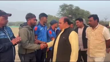 भांडेर: कैलाश धाम खेल परिसर में भद्रावती प्रीमियर लीग T20 क्रिकेट टूर्नामेंट के 2 सेमीफाइनल मैचों का आयोजन