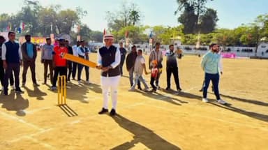 बैहर: बैहर प्रीमियम लीग क्रिकेट प्रतियोगिता का भव्य शुभारंभ, पूर्व मंत्री रामकिशोर कावरे हुए शामिल