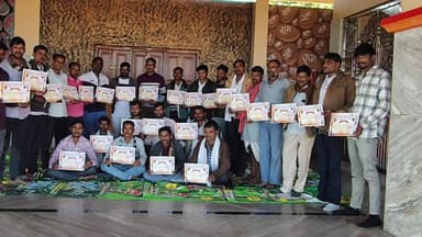 मनोहरथाना: मनोहर थाना टन टोकरी बालाजी पर विश्वकर्मा लोहार युवा विकास समिति की बैठक संपन्न