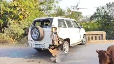 चांपा: कोसमंदा गांव में ट्रक ने कार को मारी टक्कर, हादसे में बच्चे सहित 3 लोगों को आई चोट, तीनों को ले जाया गया अस्पताल