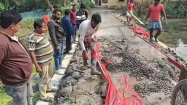 সোনারপুর: খেয়াদাহ দু'নম্বর গ্রাম পঞ্চায়েতের এলাকার উন্নয়নমূলক কাজ শুরু বিধায়িকার উদ্যোগে