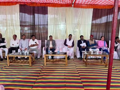 बेरला: खाद्य मंत्री ने ऐतिहासिक संत समागम महोत्सव बैजलपुर की तैयारी का लिया जायजा