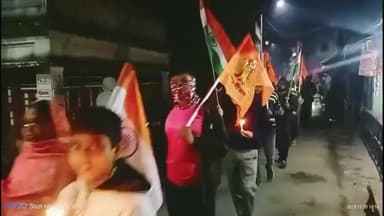 সুতাহাটা: বাংলাদেশে হিন্দু শ্রমিকে গাছে বেঁধে পিটিয়ে হত্যা করে পুড়িয়ে মারার ঘটনাযর প্রতিবাদে মোমবাতি মিছিল সুতাহাটা