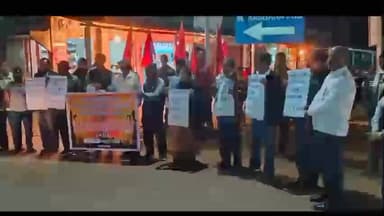 কমলপুর: জি-রামজি চালুর প্রতিবাদে কমলপুরে ক্ষেতমজুর ইউনিয়নের বিক্ষোভ প্রদর্শন